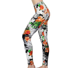Load image into Gallery viewer, Women&#39;s Printed Elastic Leggings (Floral)