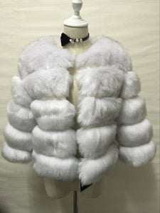 2019 Women's Winter Top Fashion FAUX Fur Elegant Style Coat