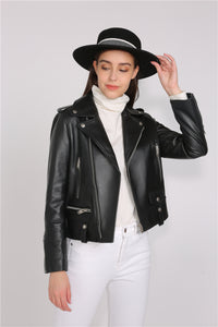 2019  Women's Stylish Genuine Leather Jacket
