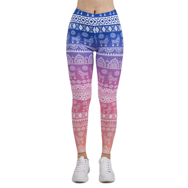 Women's Legging With Gradient Printing in many variants