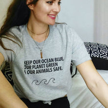 Load image into Gallery viewer, 2020 Women&#39;s Slogan for Environment T-Shirt 1
