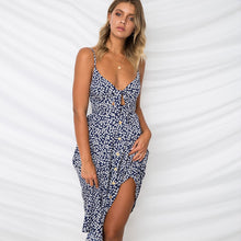 Load image into Gallery viewer, Backless Polka Dots Elegant Summer Dress