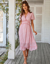 Load image into Gallery viewer, Summer Elegant Floral Midi Dress