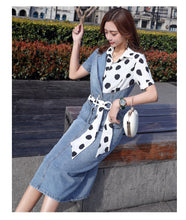 Load image into Gallery viewer, Women&#39;s Long Splicing Dress